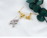 925 Sterling Silver Lucky Rounds Ear Stud Earrings
