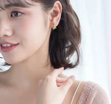 925 Sterling Silver Lucky Rounds Ear Stud Earrings