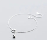925 Silver Kitten Cat Bell Anklet Bracelet GTLS688