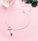 925 Silver Kitten Cat Bell Anklet Bracelet GTLS688