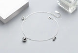 925 Sterling Silver Bead Anklet Bracelet GTLS690