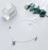 925 Sterling Silver Bead Anklet Bracelet GTLS690