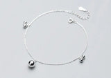 925 Sterling Silver Bead Anklet Bracelet GTLS690