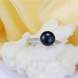 925 Silver Crystal CZ Faith Cross Ring for Women Wedding Engagement