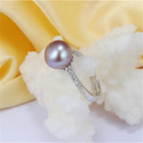 925 Silver Crystal CZ Faith Cross Ring for Women Wedding Engagement