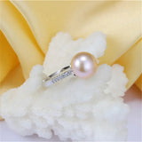 925 Silver Crystal CZ Faith Cross Ring for Women Wedding Engagement