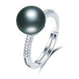 925 Silver Crystal CZ Faith Cross Ring for Women Wedding Engagement