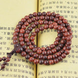Red Sandalwood Rosewood Buddha Beads Bracelet 8mm 4mm Strands Jewelry