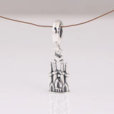 S925 Pendant Bead Castle Dangle Charm for Bracelet & Bangle