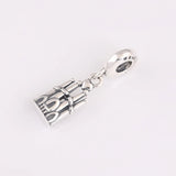 S925 Pendant Bead Castle Dangle Charm for Bracelet & Bangle