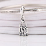 S925 Pendant Bead Castle Dangle Charm for Bracelet & Bangle