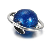 S925 Earth & Moon Dangle Charm for Bracelet DIY Jewelry