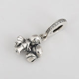 S925 Couple Dangle Charm for Bracelet, DIY Jewelry