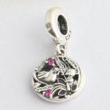 S925 Silver Bead Always By Your Side Pendant Charm