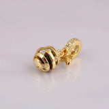 S925 Silver Bead Charm Shine Sweet As Honey Hanging Charm