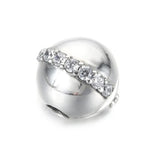 S925 Silver Bead Clip Stopper Charm for Bracelet Bangle