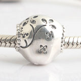 S925 Silver Skull Charm for Lady Bracelet