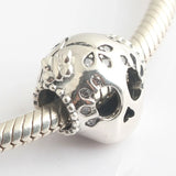 S925 Silver Skull Charm for Lady Bracelet