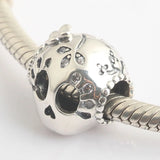S925 Silver Skull Charm for Lady Bracelet