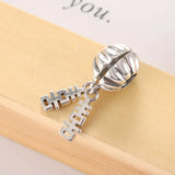 S925 Silver Bead DIY Jewelry Wedding Dangle Charm Bracelet Bangle