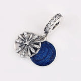 S925 Enamel Dazzling Wishes Crystal Pendant Charm for Women