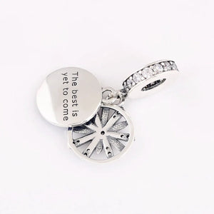 S925 Enamel Dazzling Wishes Crystal Pendant Charm for Women