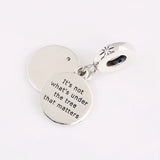 S925 Silver Enamel Christmas Pendant Charm with Crystal