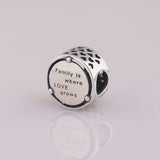 S925 Silver Bead Family Roots Charm for Bracelet DIY Jewelry