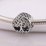 S925 Silver Bead Family Roots Charm for Bracelet DIY Jewelry