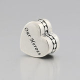 S925 Silver Bead Heros Charm for Lady Bracelet Bangle DIY Jewelry