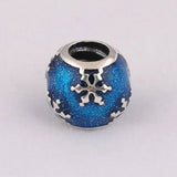 S925 Silver Bead Wintry Delight Charm Midnight Enamel Beads