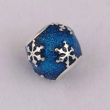 S925 Silver Bead Wintry Delight Charm Midnight Enamel Beads