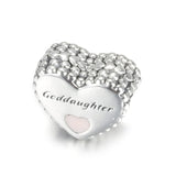 S925 Silver Bead Lady Bracelet Bangle DIY Jewelry Goddaughter Charm