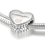 S925 Silver Bead Lady Bracelet Bangle DIY Jewelry Goddaughter Charm