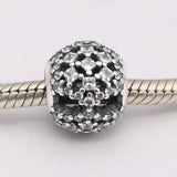 S925 Silver Snow Flurry Charm Clear CZ Bracelet Bangles