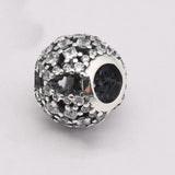 S925 Silver Snow Flurry Charm Clear CZ Bracelet Bangles