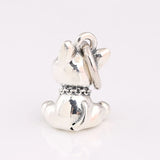 S925 Silver Bull Terrier Puppy Pendant Charm