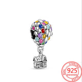 925 Silver Heart Earphone Charm for Bracelet Necklace Girl Gift Jewelry