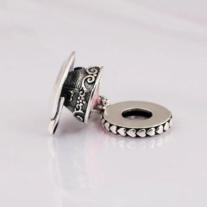 S925 Silver Enchanted Tea Cup Dangle Charm for Bracelet