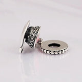 S925 Silver Enchanted Tea Cup Dangle Charm for Bracelet
