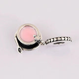 S925 Silver Enchanted Tea Cup Dangle Charm for Bracelet