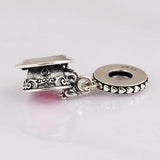S925 Silver Enchanted Tea Cup Dangle Charm for Bracelet