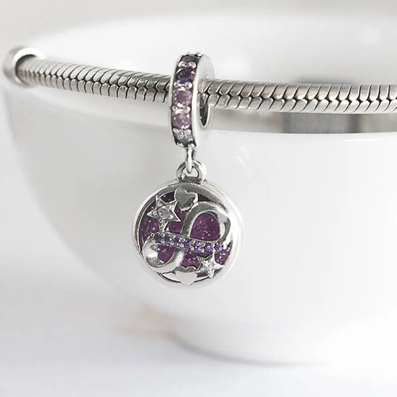 S925 Silver Charm Pendant for Bracelet Bangle