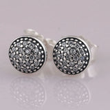 S925 Crystal Studs Earrings Lady Jewelry