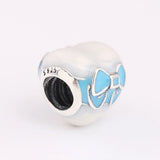 S925 Silver Heart Bead Charm for Bracelet Bangle DIY Jewelry