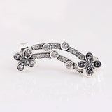 S925 Silver Crystal Studs Earrings Wedding Party Jewelry