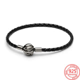S925 Silver Knot Snake Bone Chain Bracelet for Beads Jewelry
