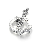 S925 Silver Moon Star Stud Earring Wedding Gift for Women