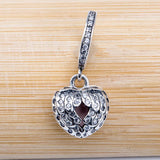 S925 Silver Pendant Bead Angel Wings Dangle DIY Jewelry