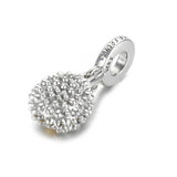 S925 Silver Pendant Bead for Lady Bracelet Bangle Durian Dangle Charm